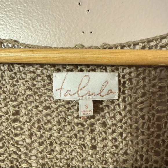 Aritzia Talula Asymmetrical Open Knit Sweater Women Size S - Picture 3 of 10